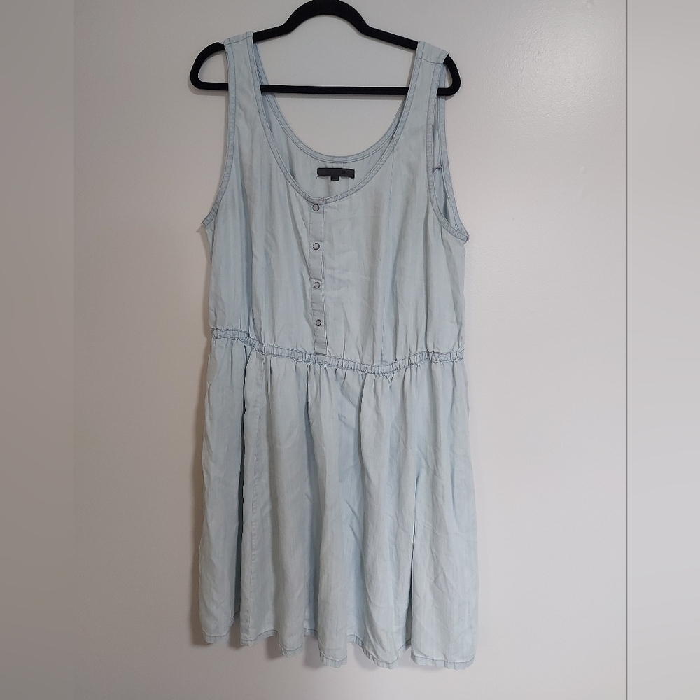 Tencel Sleeveless Button-Front Women’s Dress